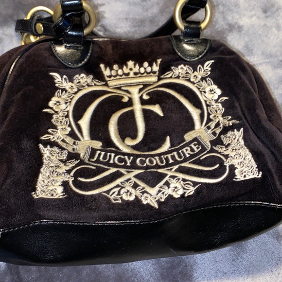 Juicy Couture Handbags - SOLD | Juicy Couture Black Velour Purse Vintage Y2K!